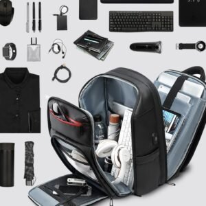 Waterproof Backpack with Multifunctional External USB Charge Port Laptop Bag