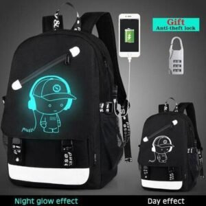 Style Shoulder Bag Men’s Laptop USB Bag Backpack